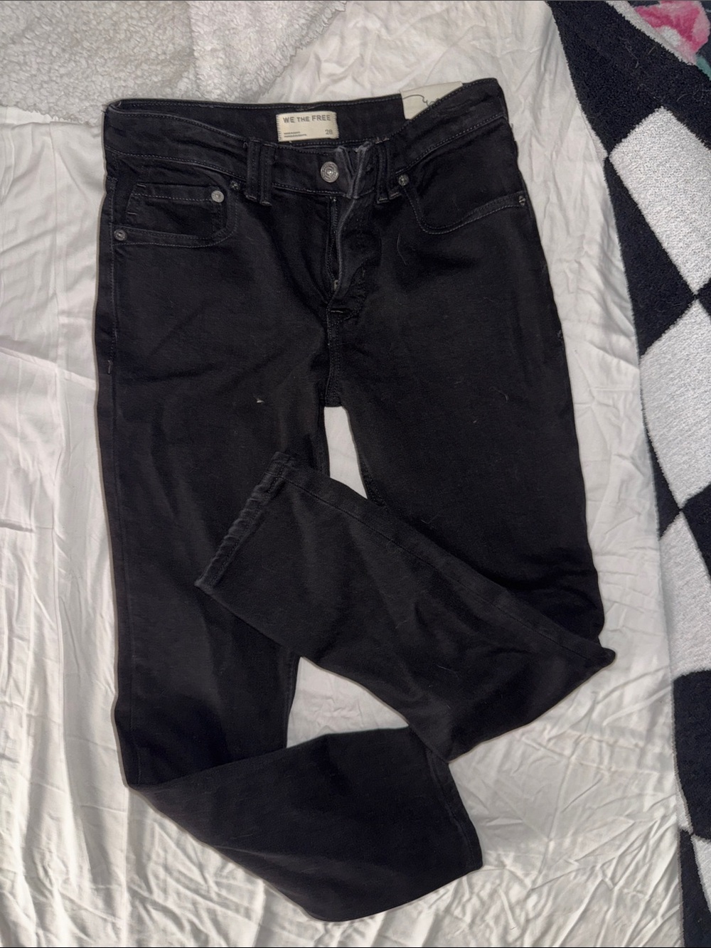 Free People Black Skinny Jeans - Clean Classic Fit